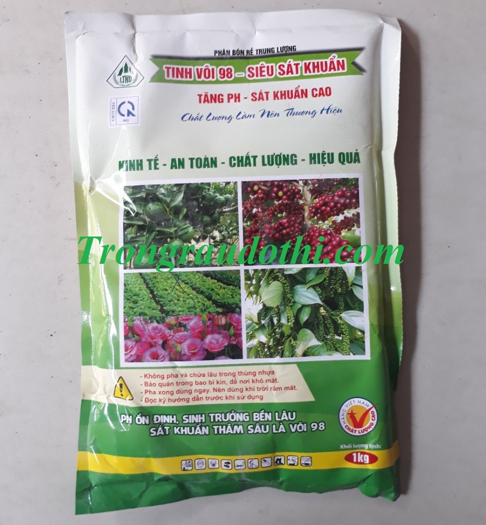 Tinh vôi 98 cải tạo đất